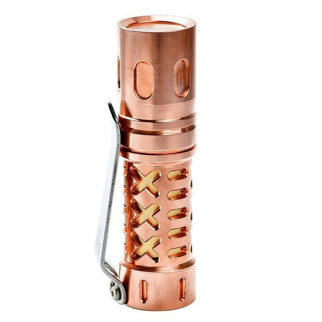 Maeerxu DF03-Red Copper Three-Lamp Flashlight