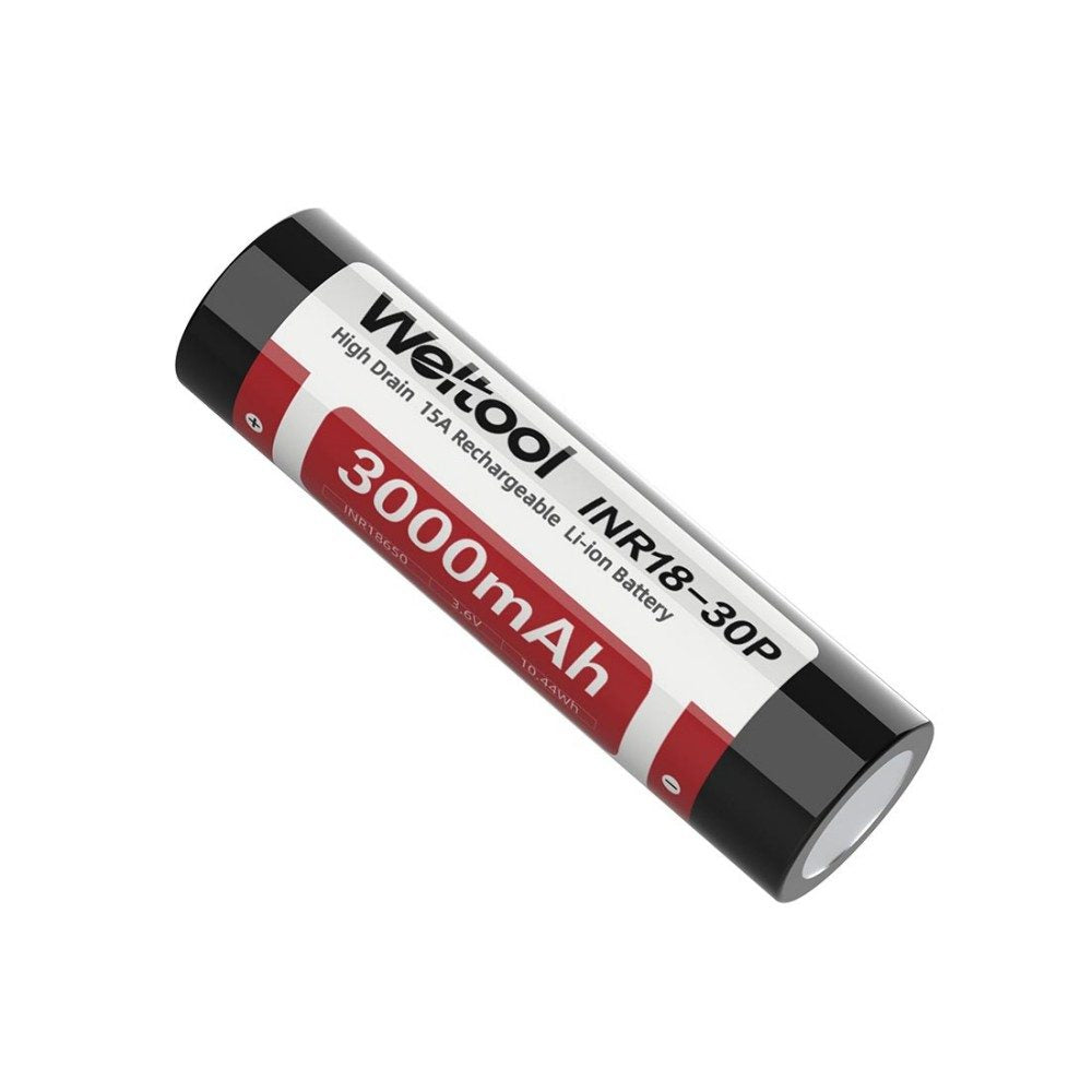 Weltool INR18-30P High Drain 3000mAh 18650 Battery
