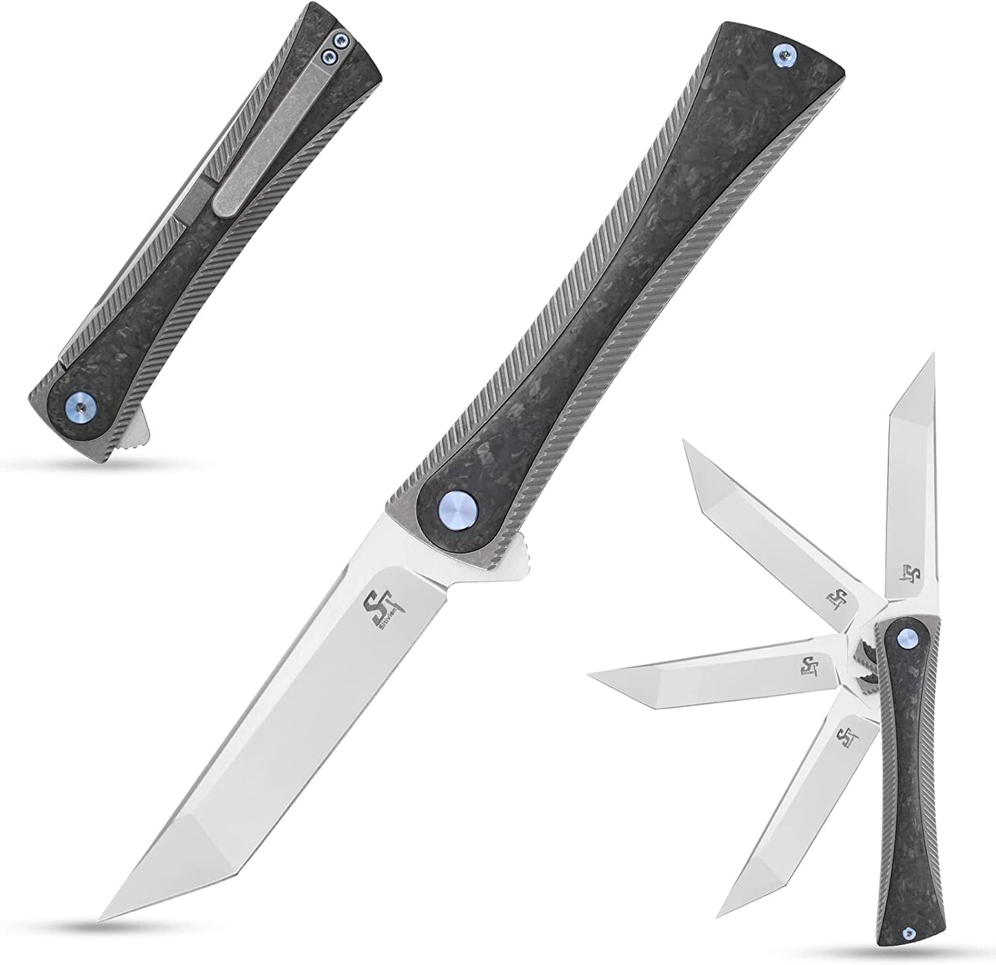 Sitivien ST994 Folding Pocket Knife Handmade M390 EDC Tool Knife