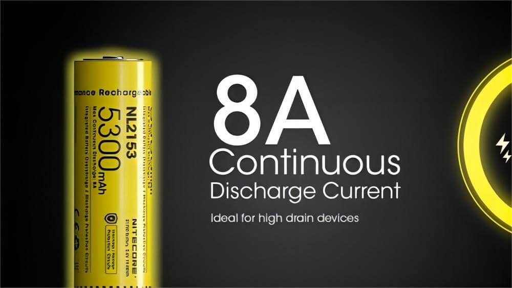 Nitecore NL2153 5300mAh Rechargeable 21700 Battery
