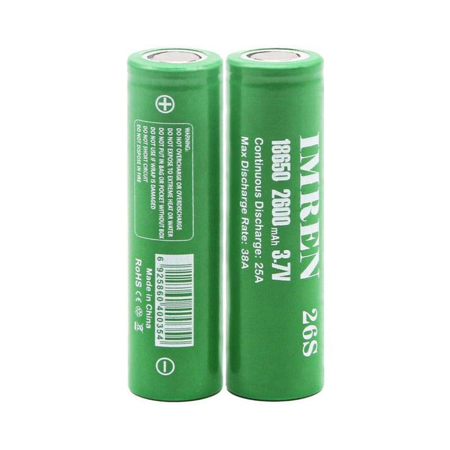 IMREN 26S 18650 2600mAh 25A Rechargeable Lithium Battery