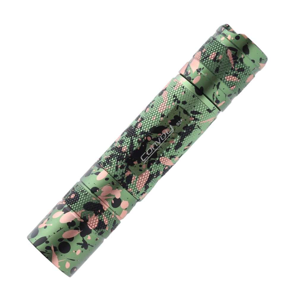 Convoy S2+ camouflage green 18650 flashlight