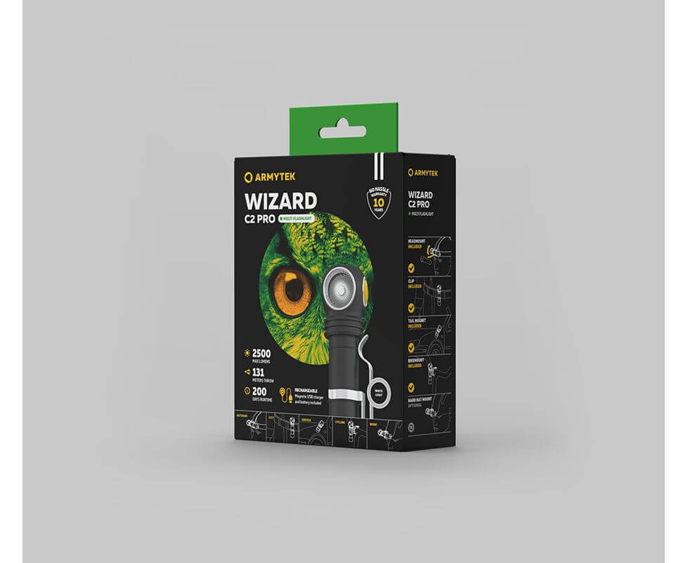 Armytek Wizard C2 PRO Magent USB Headlamp