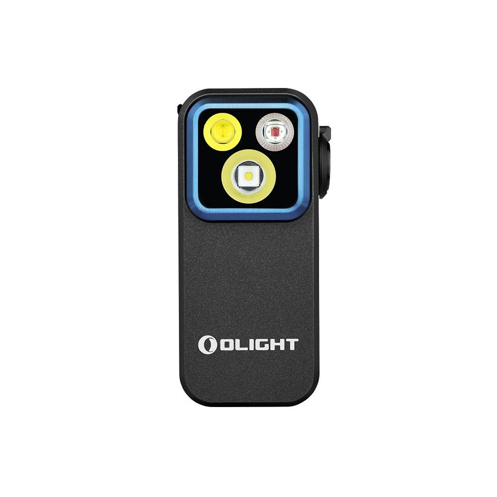 Olight Oclip Pro Clip on Flashlight with Floodlight Spotlight and Red Light