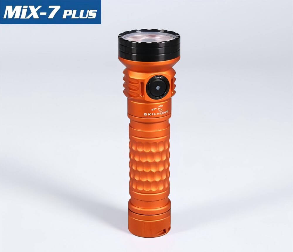 Skilhunt MiX-7 Gen 2 Plus Multi-color 18650 Magnetic Charging LED Flashlight