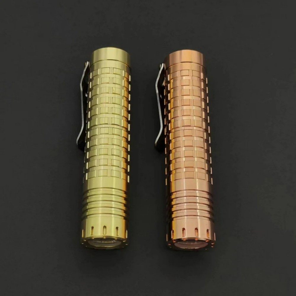 ReyLight Dawn- Copper Brass EDC Flashlight