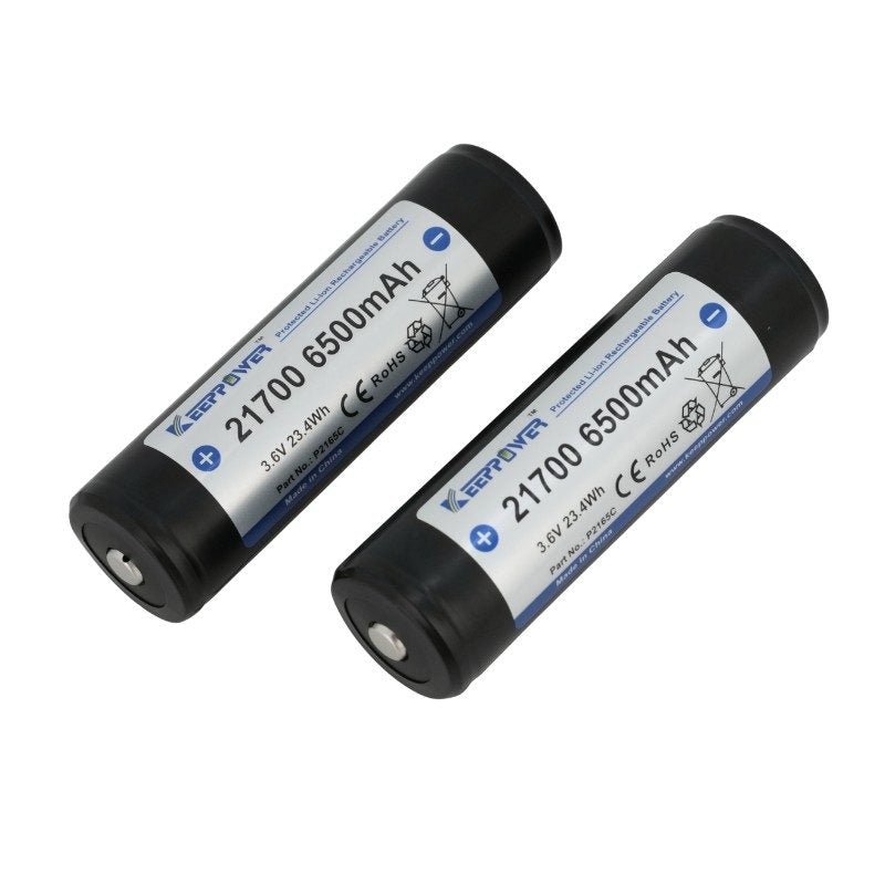 Keeppower P2165C Protected Li-ion Rechargeable 21700 Battery