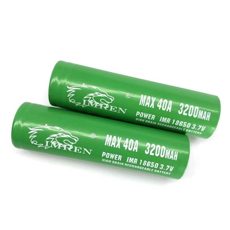 IMREN 18650 3200mAh 40A Rechargeable Lithium Battery