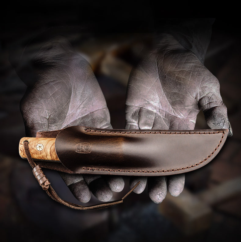 HX OUTDOORS Moon Shadow Damascus Collection Knives