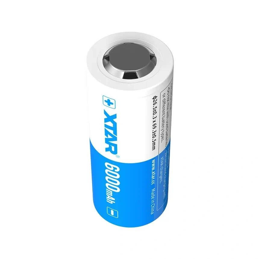 Xtar 10A 6000mAh High Capacity 26650 Battery – flashlightgo