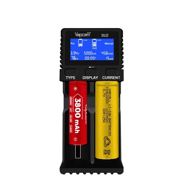 Vapcell SU2 Smart 2-Slot Ladegerät 