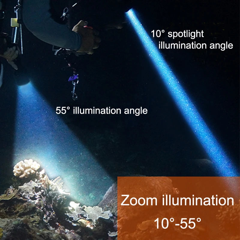 ARCHON D10U Zoom diving flashlight