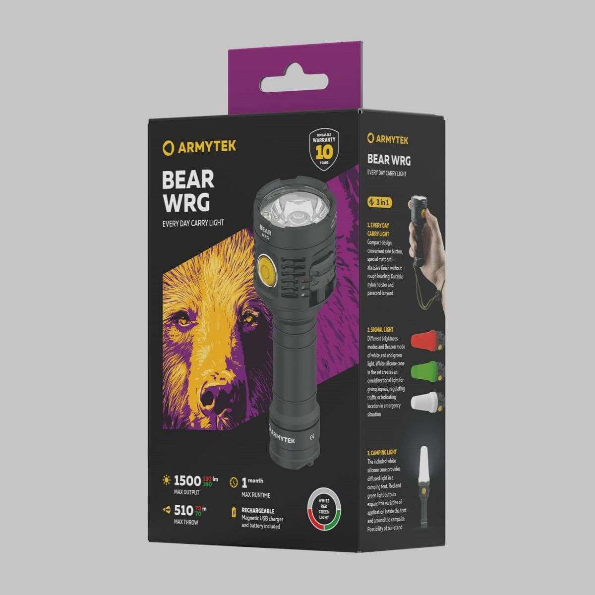 Armytek Bear WRG 3 in 1 Flashlight