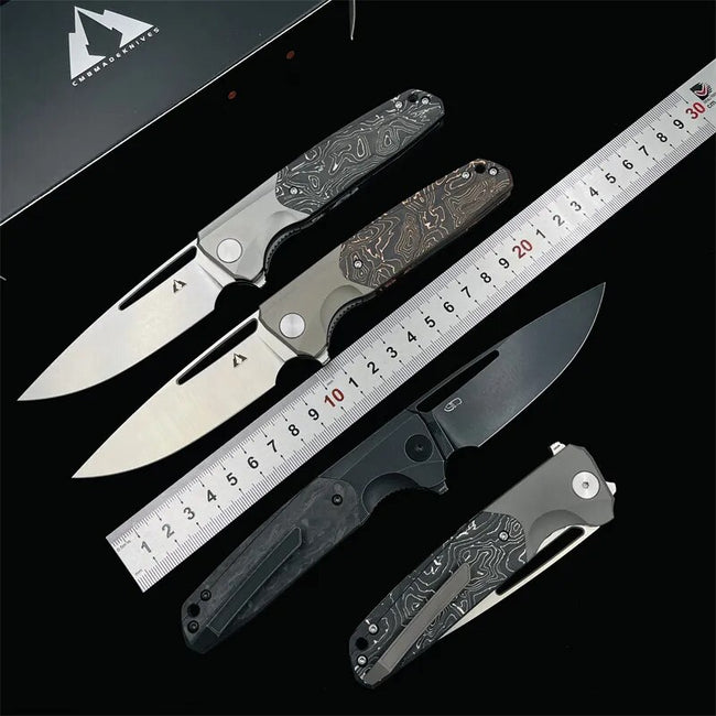 CMB KNIVES Darma CF Titanium Alloy Handle Folding Knives