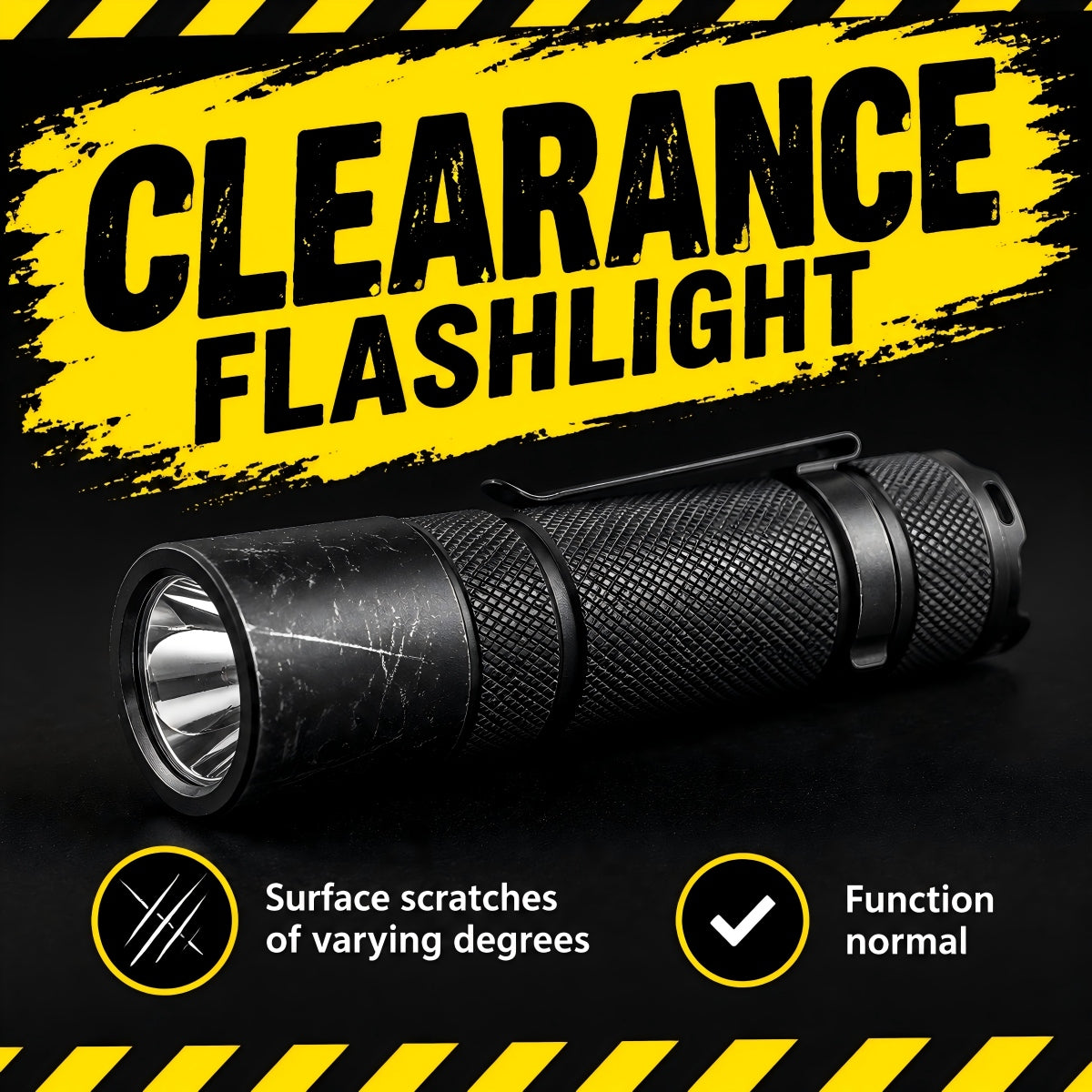Clearance flashlight