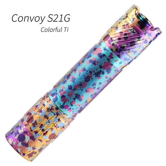 Convoy S21G Colorful Titanium 21700 flashlight