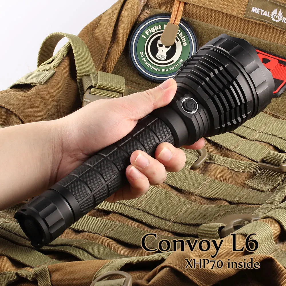 Convoy L6 XHP70.2 XHP70.3 Hi led 26650 flashlight