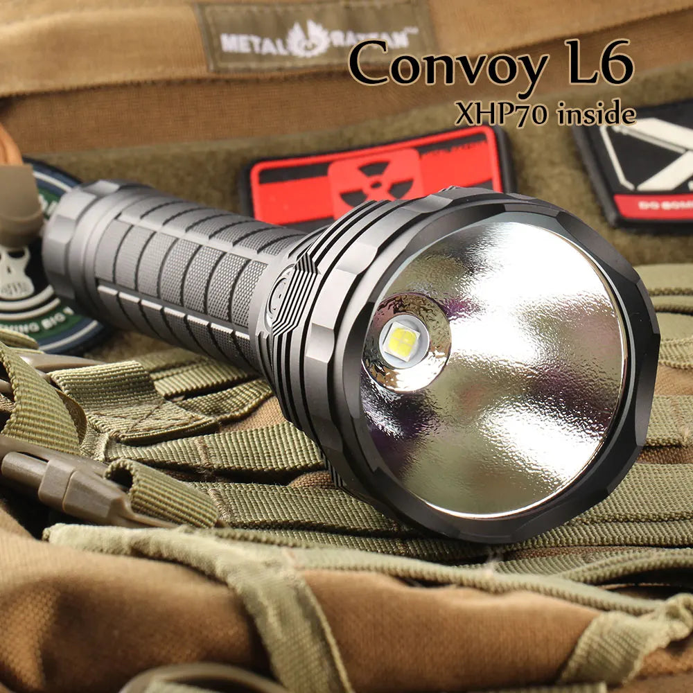 Convoy L6 XHP70.2 XHP70.3 Hi led 26650 flashlight