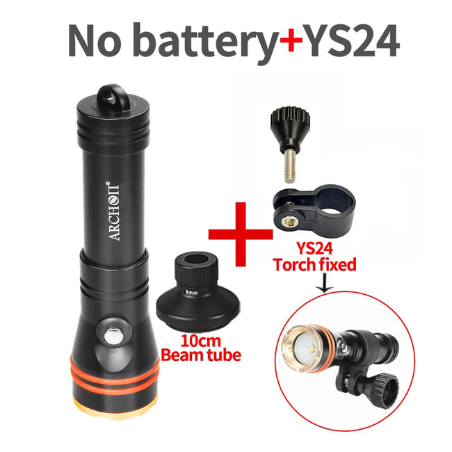 ARCHON D11V II warmweiße HD-Tauchvideoleuchten