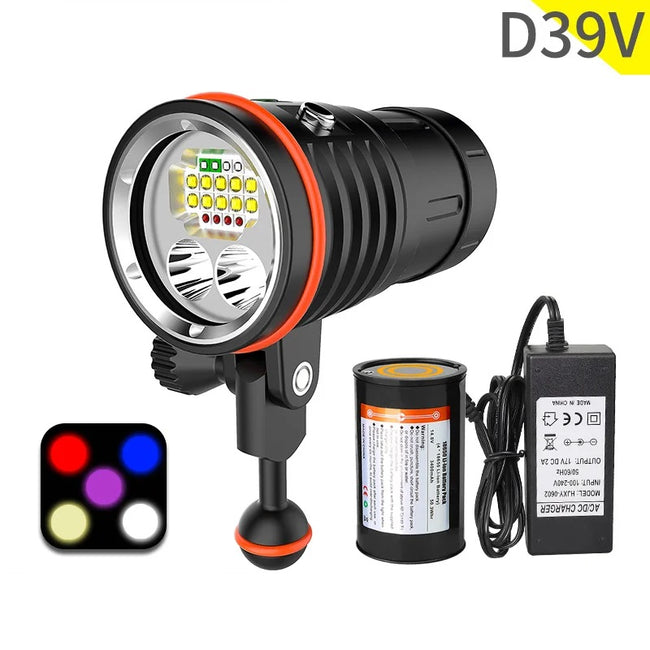 ARCHON D39V 10000lumen diving light flashlight