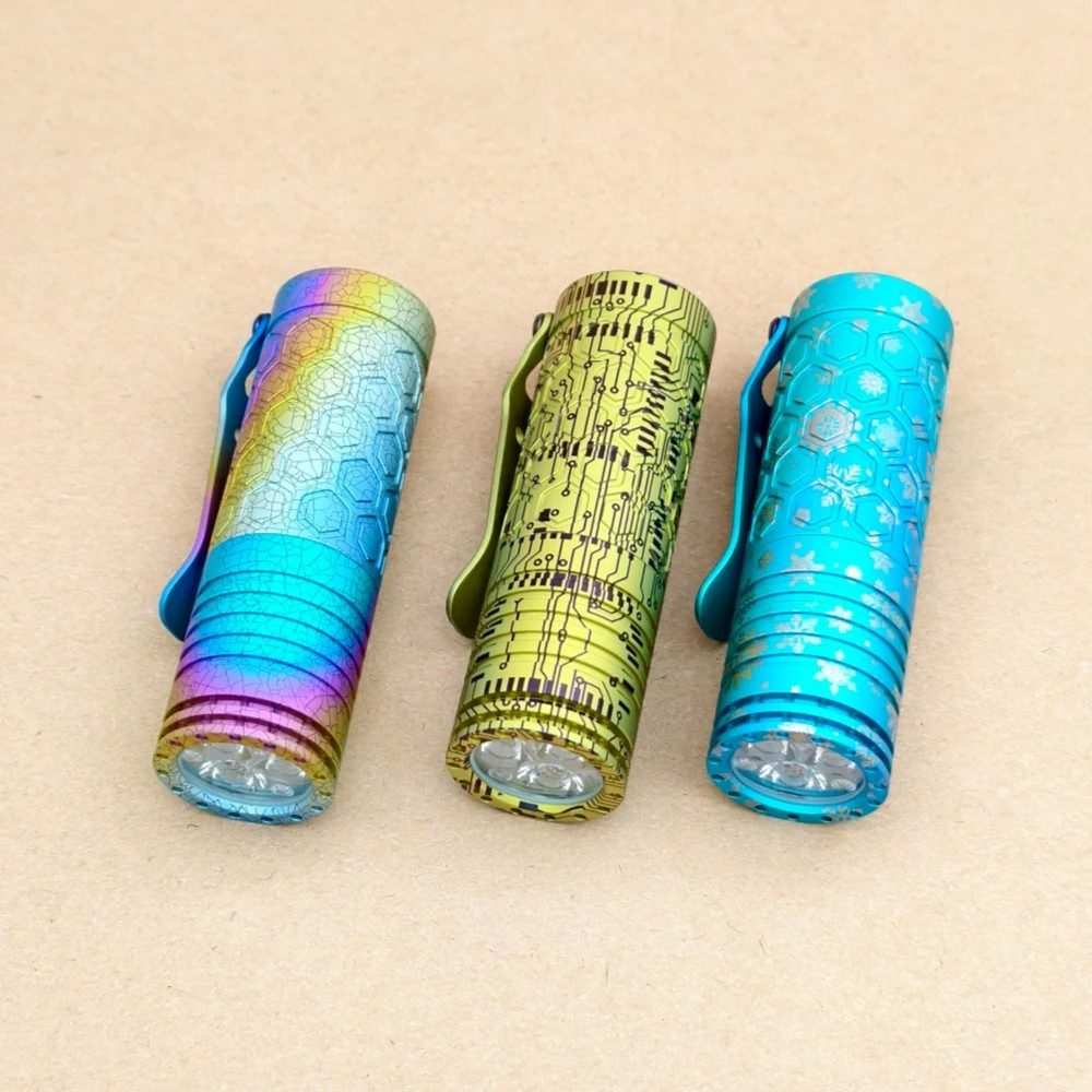 Reylight Dawn Hex- Ti anodized 18350 model – flashlightgo