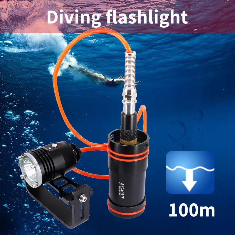 ARCHON DH26 II Split handheld HD video diving light