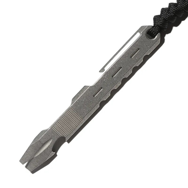 Titaniu EDC Pry Bar Ini Pocket Pry Bar Crowbar EDC Tool Bottle Opener EDC Gear For En With - View #12