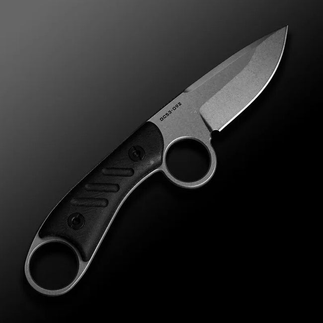 DICORIA Protector DC53 Blade Flax Mecarta Handle Tactical Fixed Knife