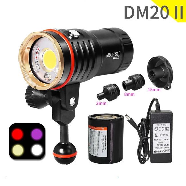 ARCHON DM20 II 5200K 6000lm diving flashlight