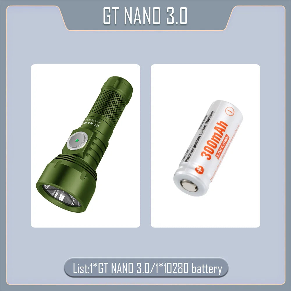 Lumintop GT Nano 3.0 Rechargeable EDC Kaychain Flashlight