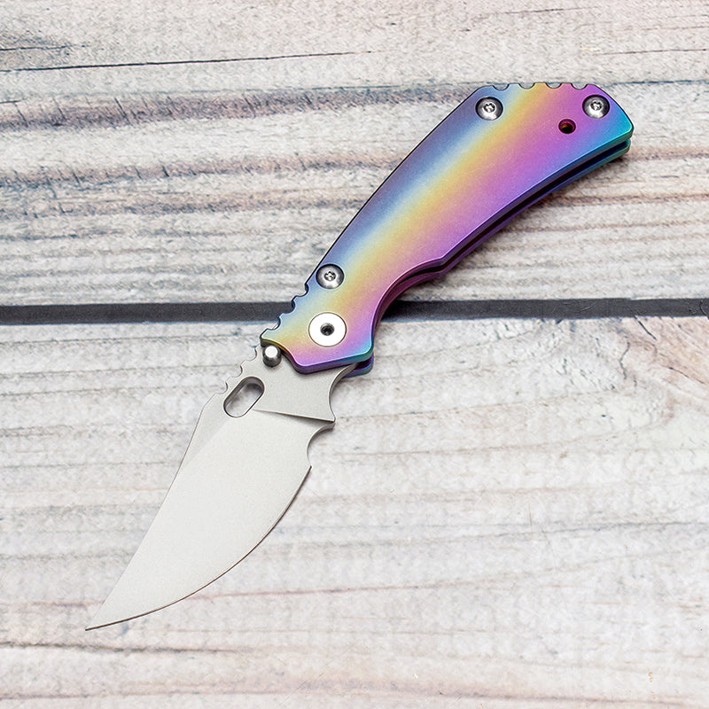EVIL EYES PT CPM 20CV Blade Titanium Handle Folding Knife
