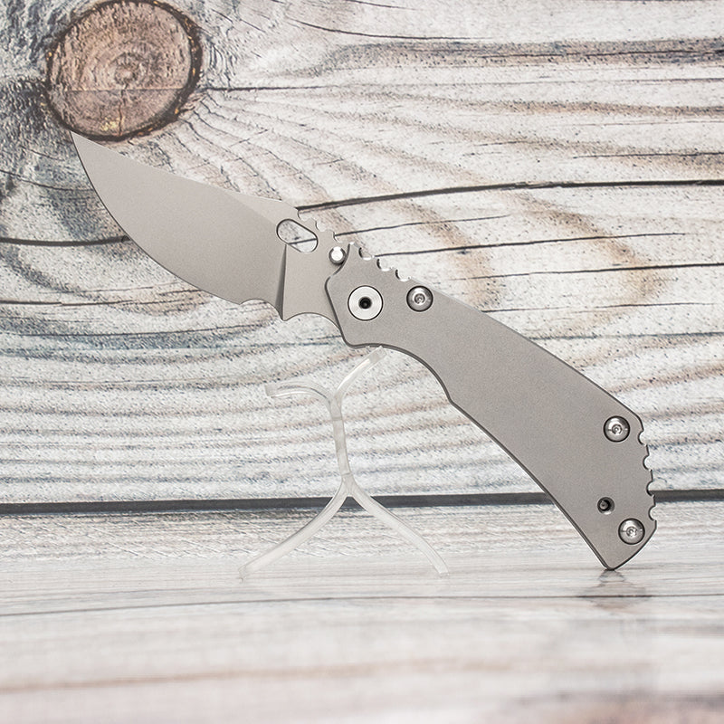 EVIL EYES PT CPM 20CV Blade Titanium Handle Folding Knife