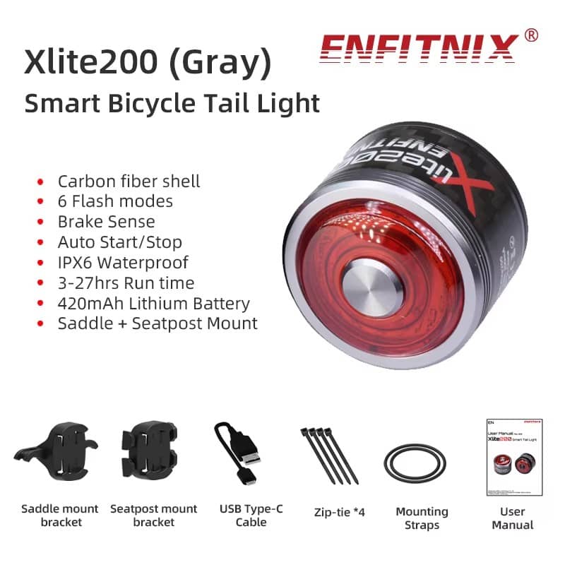 Enfitnix Xlite200 Fahrradrücklicht