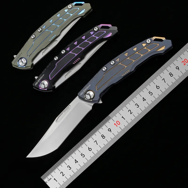 Fat Dragon Richness Real M390 Blade Flipper Folding Knife