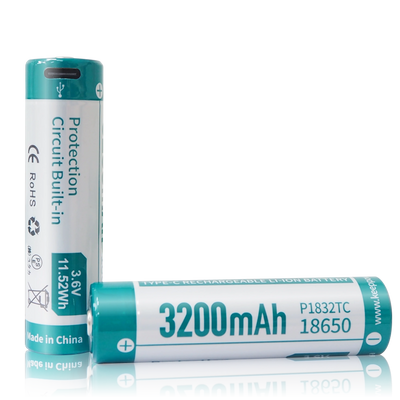 Keeppower P1832TC TYPE-C USB 18650 3.6V 3200mAh Rechargeable Li Keeppower P1832TC TYPE-C USB 18650 3.6V 3200mAh Rechargeable Li