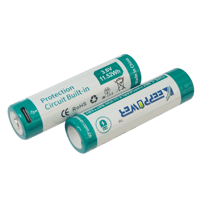 Keeppower P1832TC TYPE-C USB 18650 3.6V 3200mAh Rechargeable Li-ion Battery