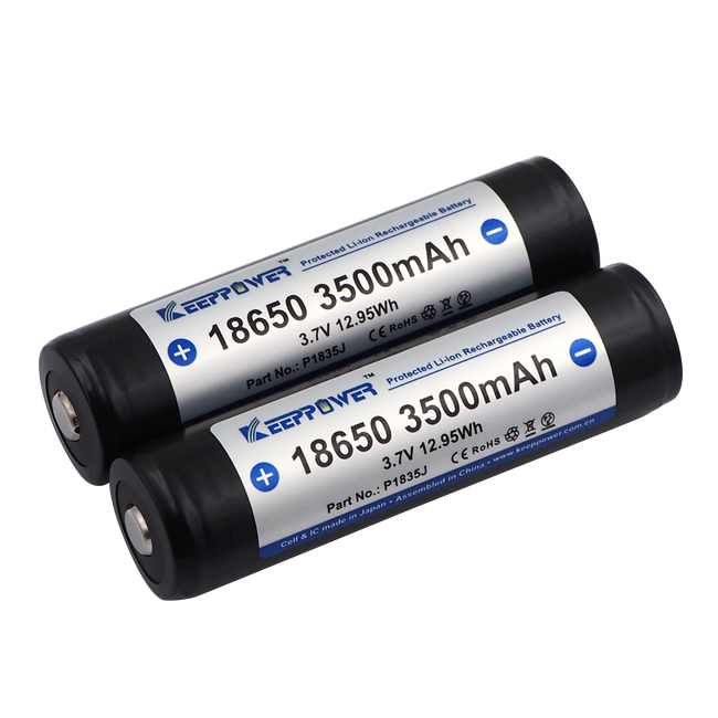 Keeppower P1835J 3500mAh 18650 Protected li-ion Battery