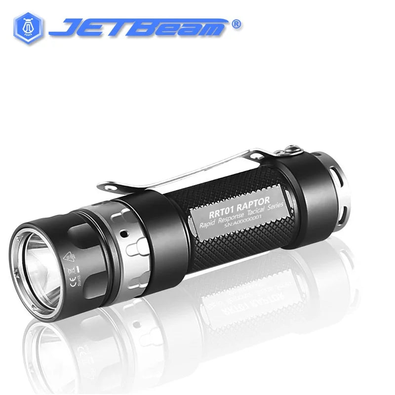 Jetbeam RRT01 Raptor Stepless Dimming EDC Tactical Flashlight