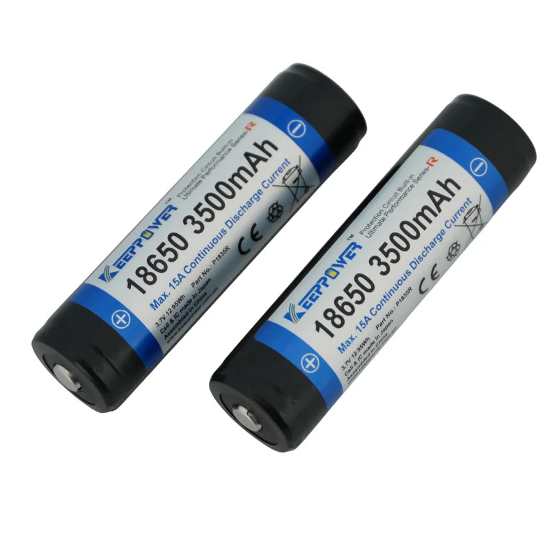 Keeppower P1835R 3500mAh 18650 Protected Li-ion Battery