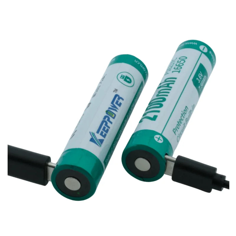 Keeppower P1621TC 2100mAh Rechargeable 16650 Battery