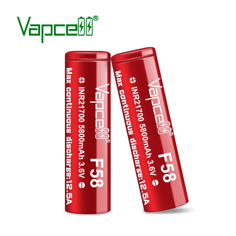 Vapcell F58 5800mah 12.5A 21700 Battery