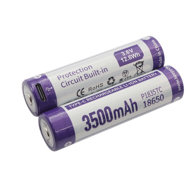 Keeppower P1835TC TYPE-C USB 18650 Li-ion Battery