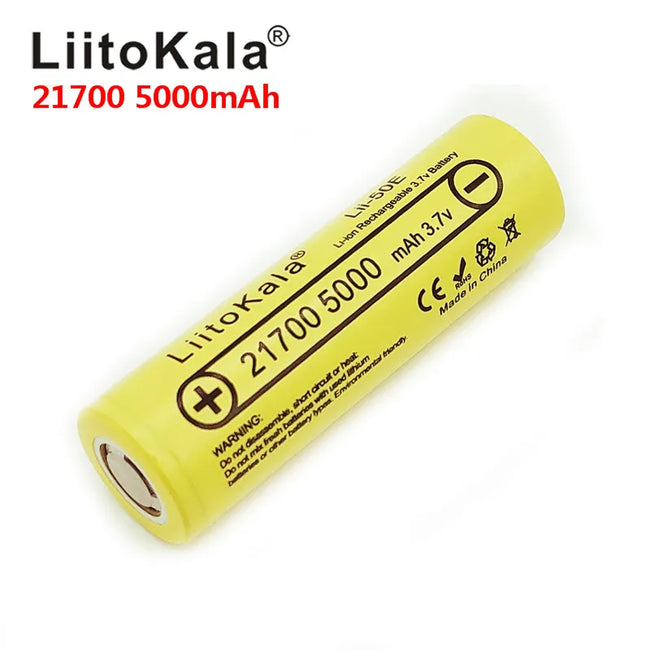 LiitoKala Lii-50E IMR 21700 5000mAh 3.7V 40A