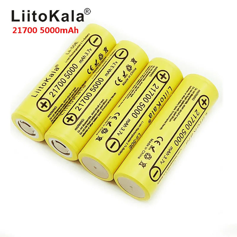 LiitoKala Lii-50E IMR 21700 5000mAh 3.7V 40A