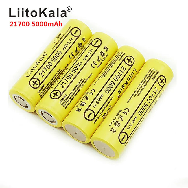 LiitoKala Lii-50E IMR 21700 5000mAh 3.7V 40A