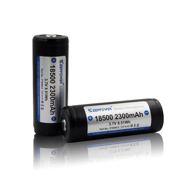Keeppower P1850C3 2300mAh 18500 Protected Li-ion Battery