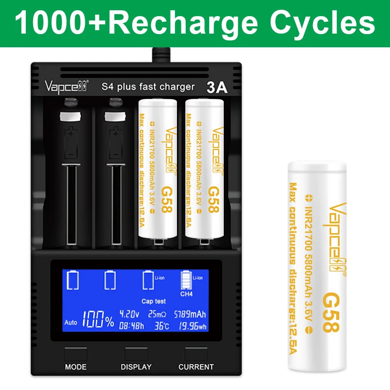 Vapcell G58 21700 5800Mah 12.5A