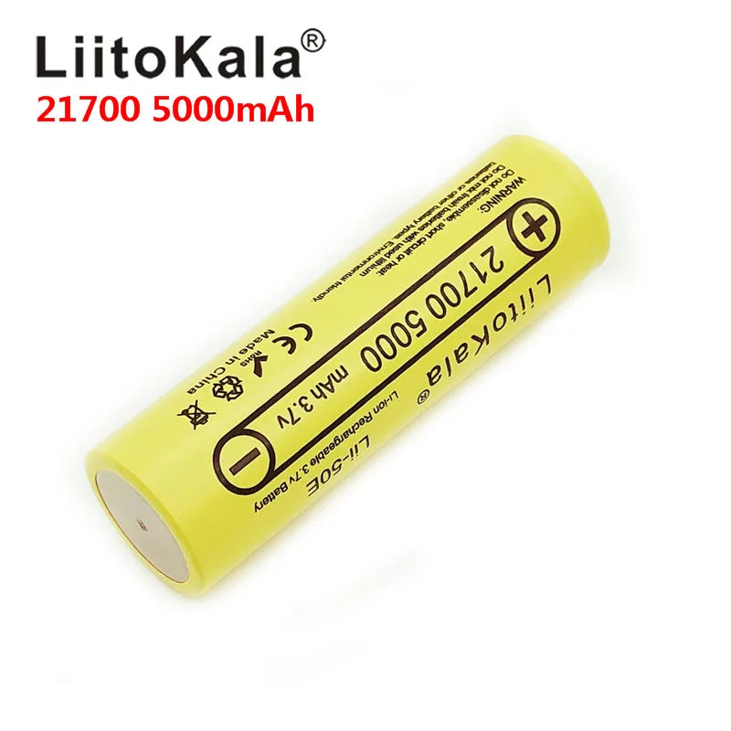 LiitoKala Lii-50E IMR 21700 5000mAh 3.7V 40A