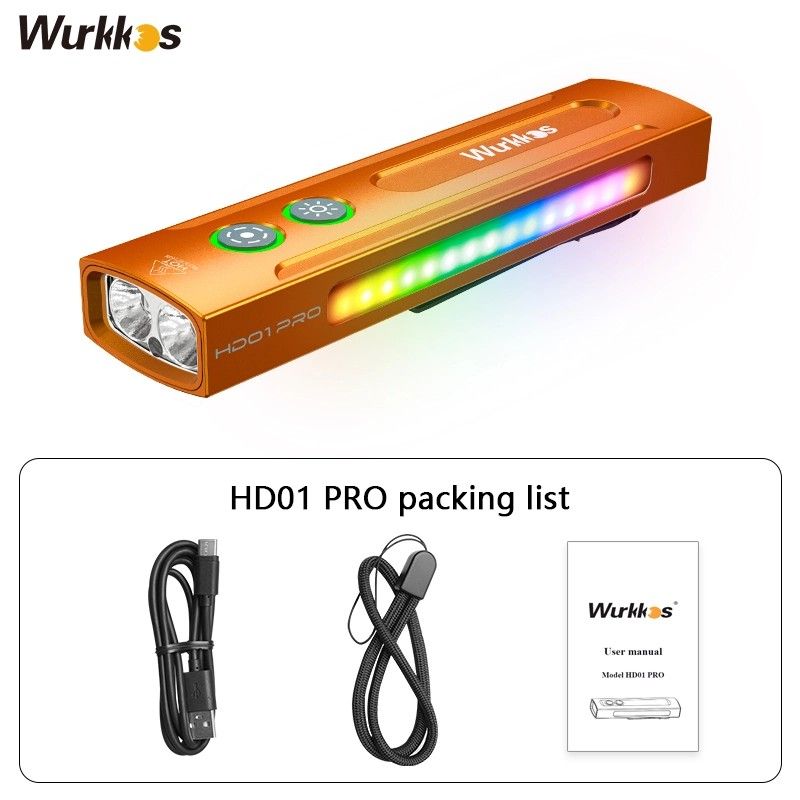 Wurkkos HD01 PRO Flat EDC Flashlight