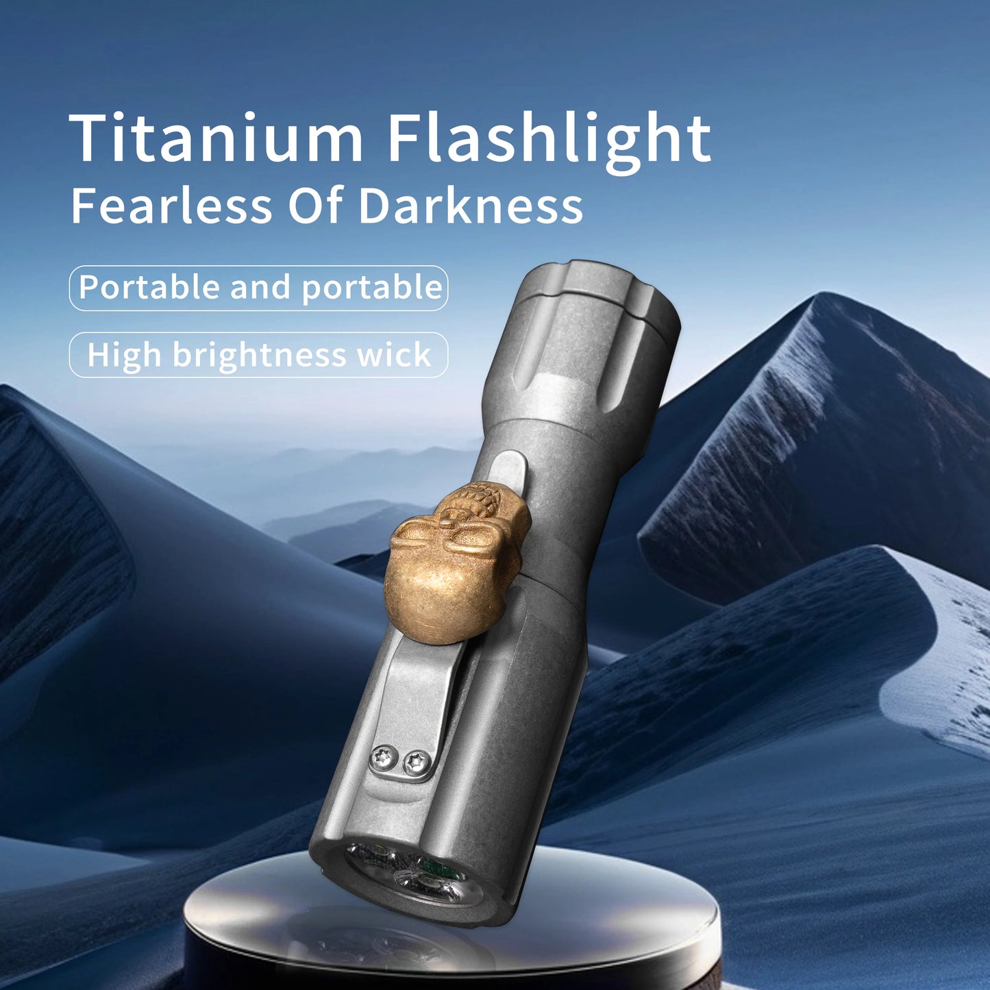 TGZUO KF02 Muliti-purpose Titanium EDC Flashlight